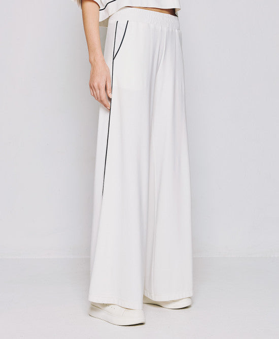 Access Fashion White Pants With Piping Details