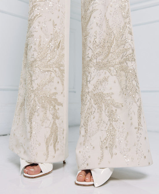 Access Fashion Vanilla Trouser With Decoration