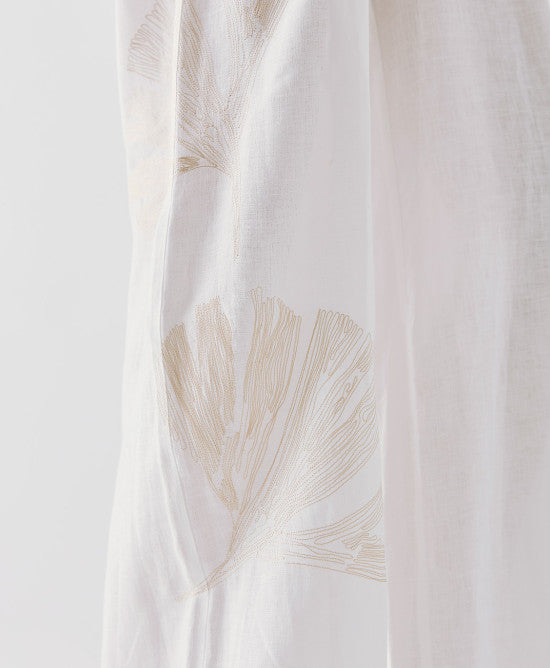 Access Fashion White Embroidery Pants