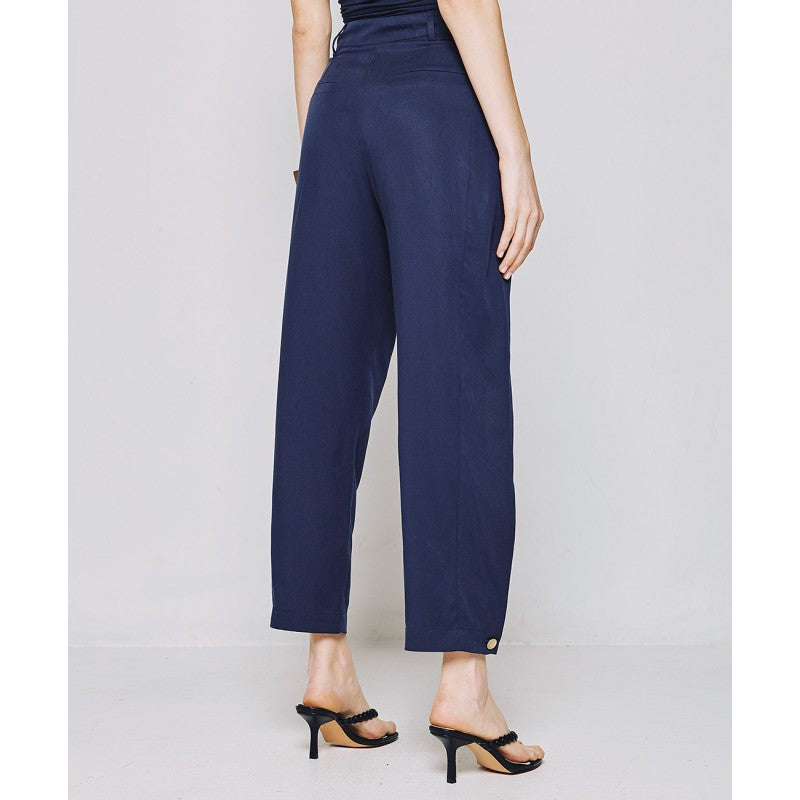 Access Fashion Navy Slouchy Trousers