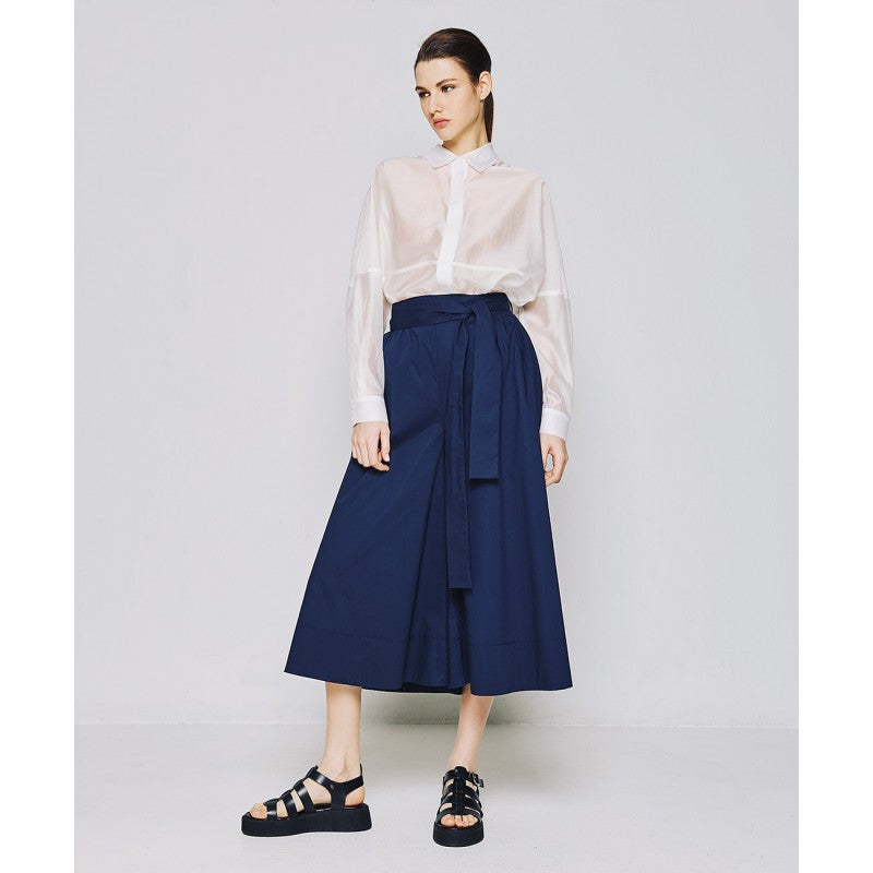 Access Fashion Navy Cropped Culottes