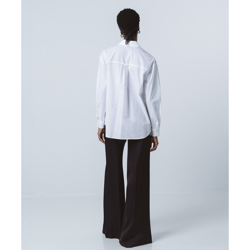 Access Fashion White Shirt With Rhinestones