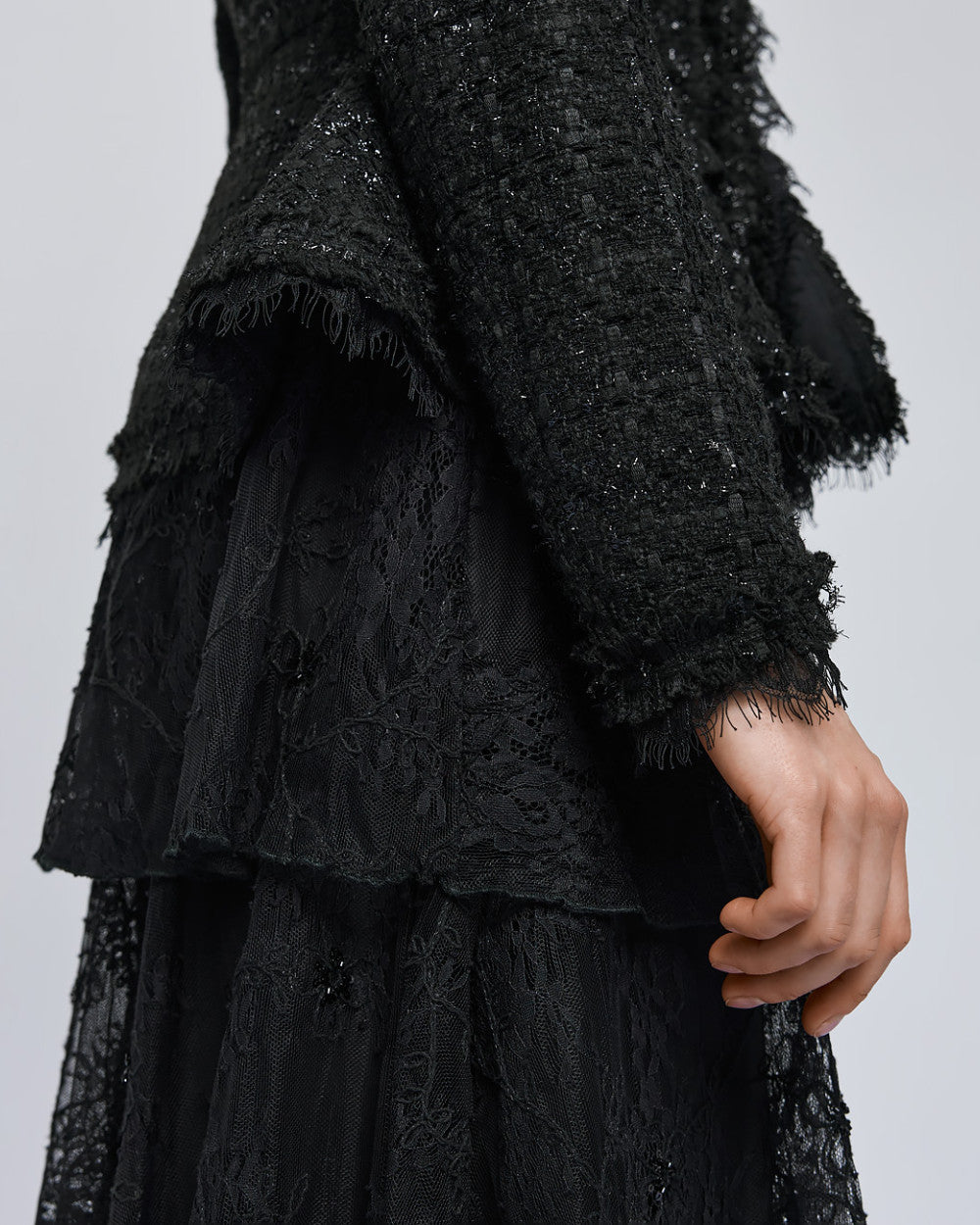 Access Fashion Black Tailored Tweed Blazer