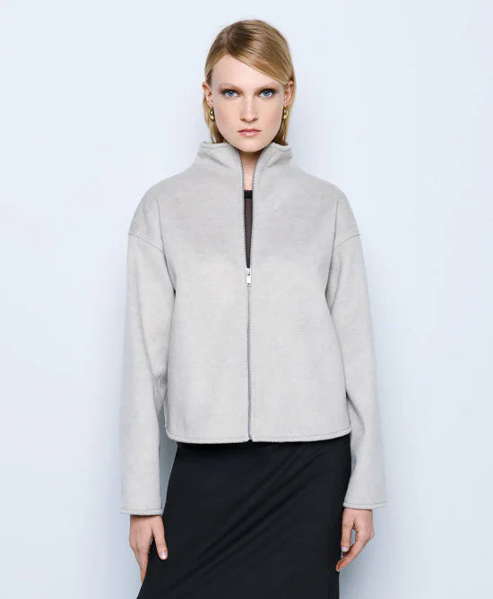 Access Fashion Bomber Style Vanilla Jacket