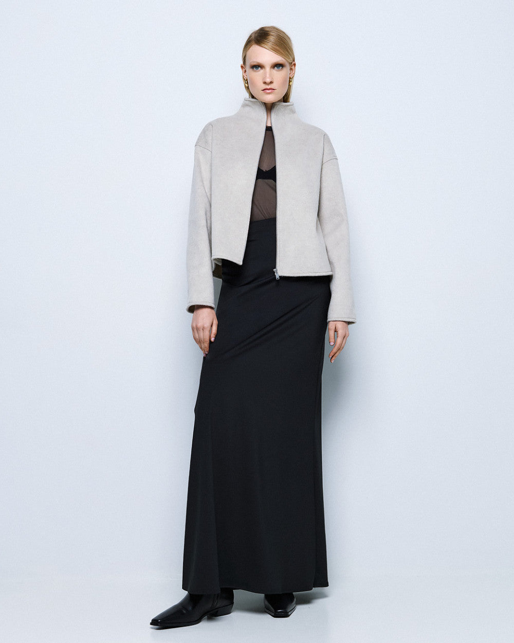 Access Fashion Bomber  Grey Jacket