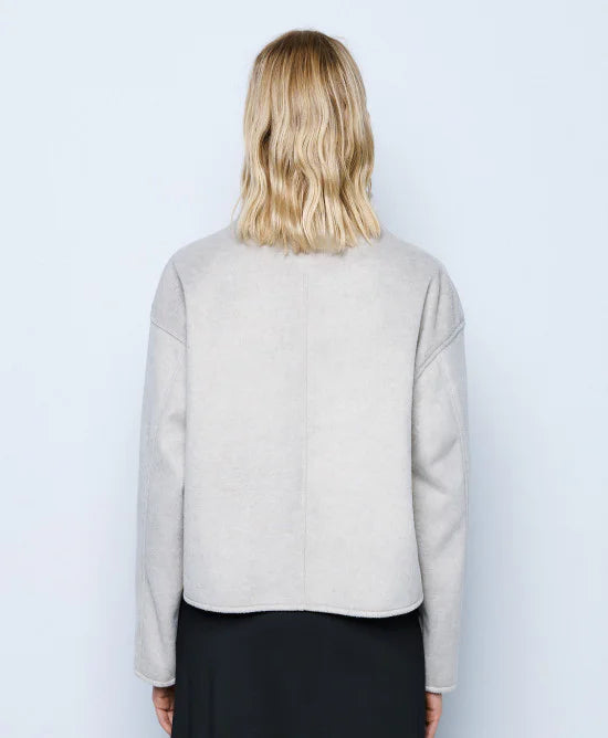 Access Fashion Bomber Style Vanilla Jacket