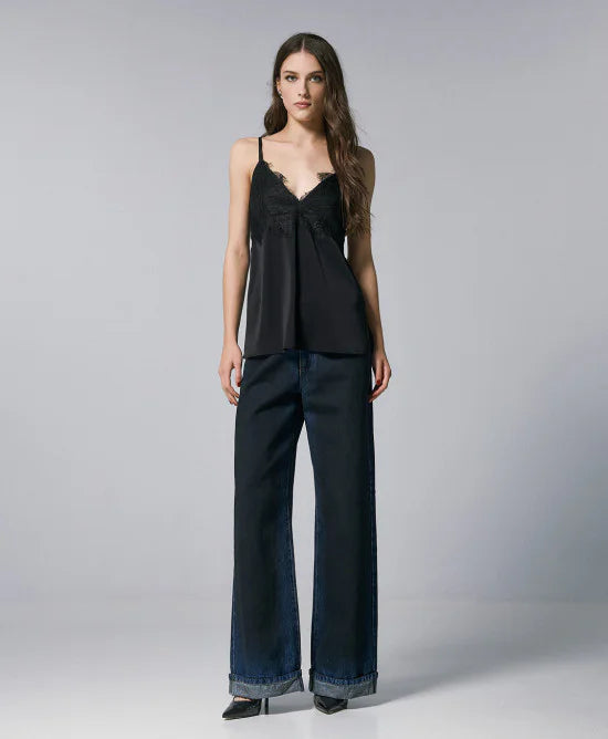 Access Fashion Black Lace Cami