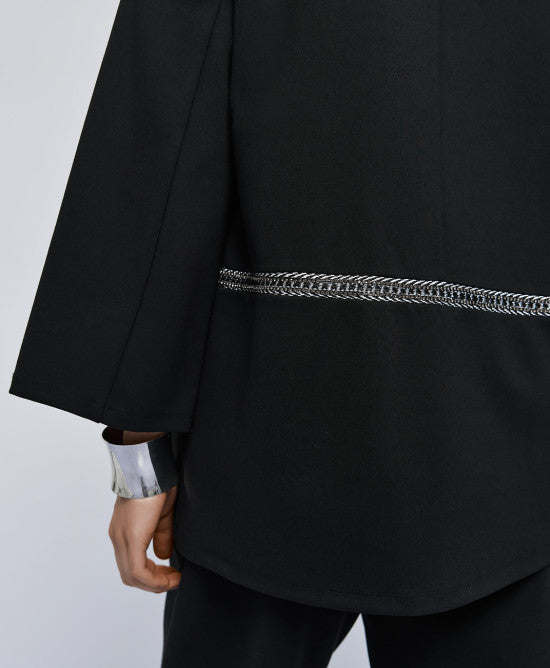 Access Fashion Black Boat With Boat Neck