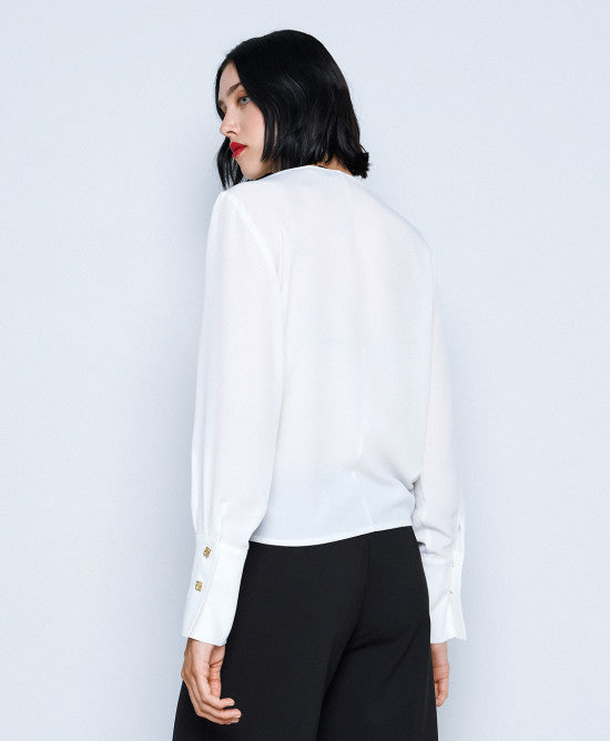 Access Fashion Vanilla Wrap Blouse