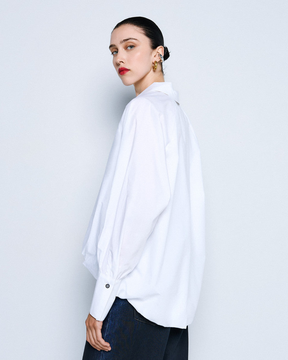 Access Fashion White Blouse With Collar &amp; Zip