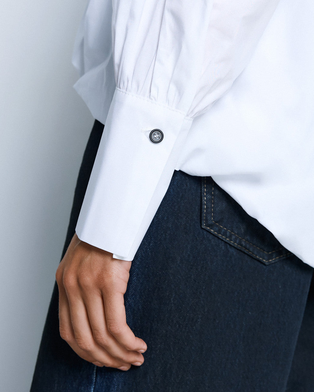 Access Fashion White Blouse With Collar &amp; Zip