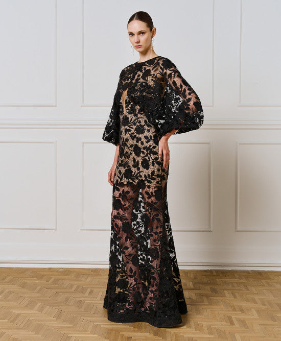 Access Fashion Maxi Dress With Lace