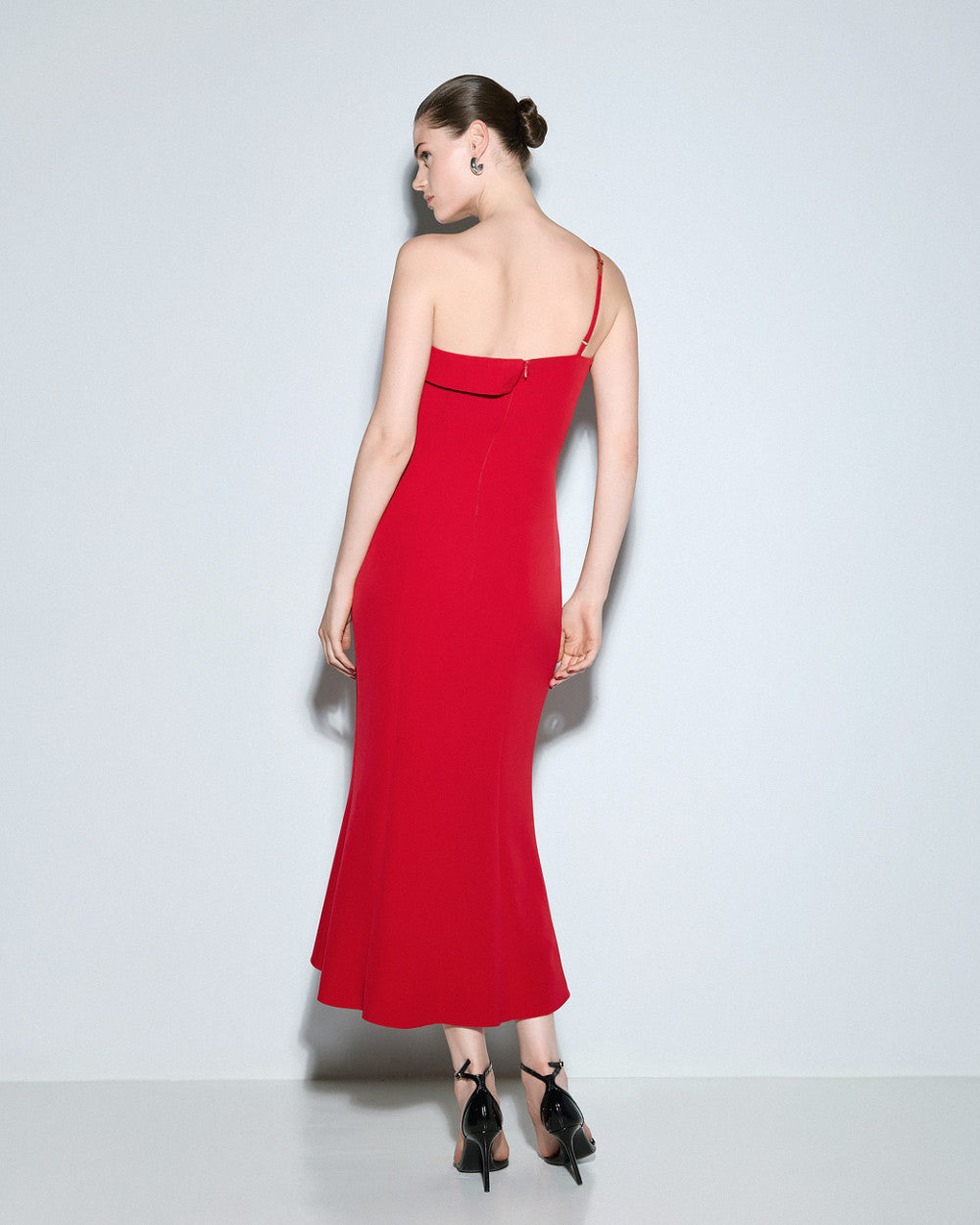 Access Fashion Red Dress With Flower