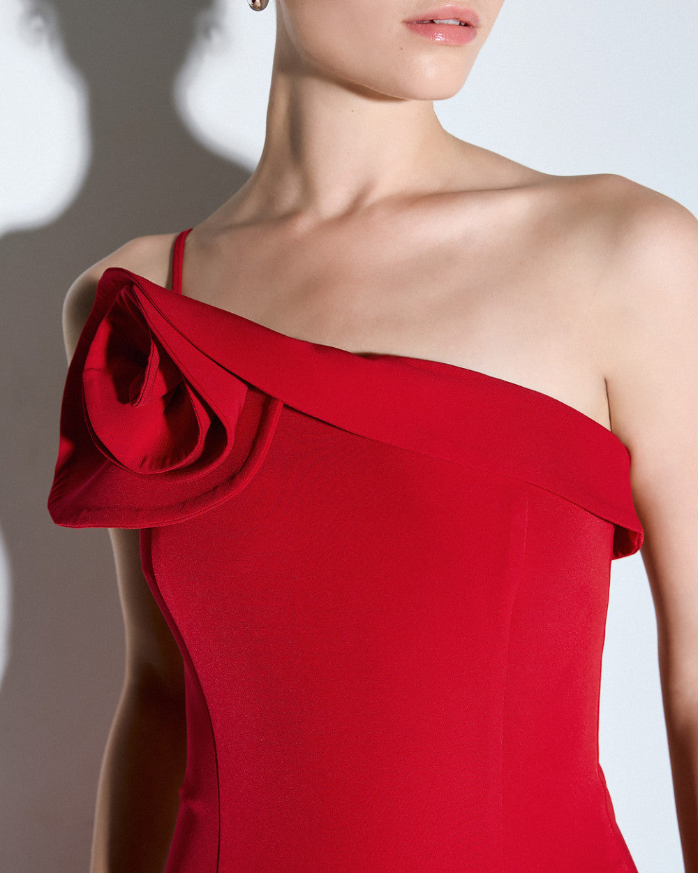 Access Fashion Red Dress With Flower