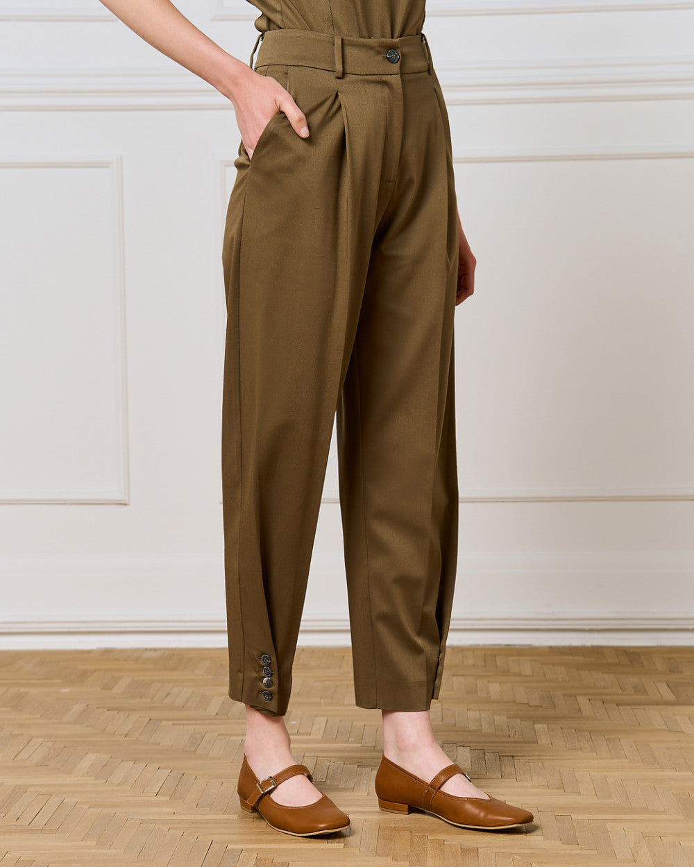 Access Fashion Olive Pants