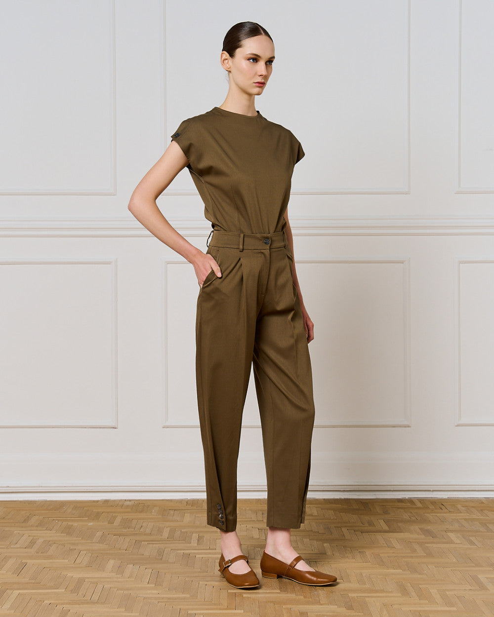 Access Fashion Olive Pants