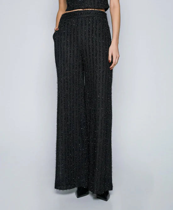 Access Fashion Black Pants With Perforated Details