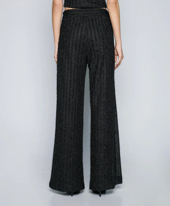Access Fashion Black Pants With Perforated Details
