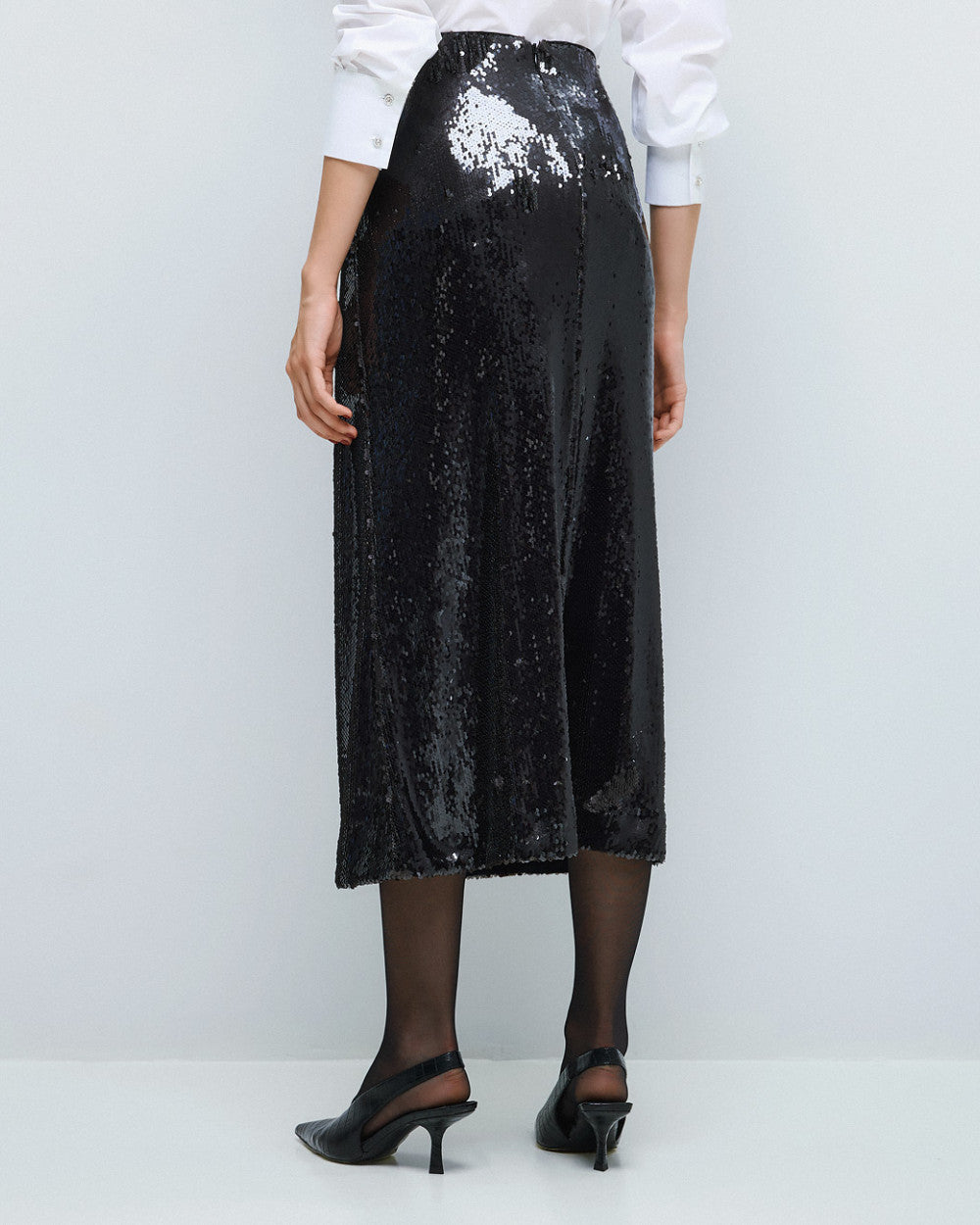 Access Fashion Sequin Black Skirt