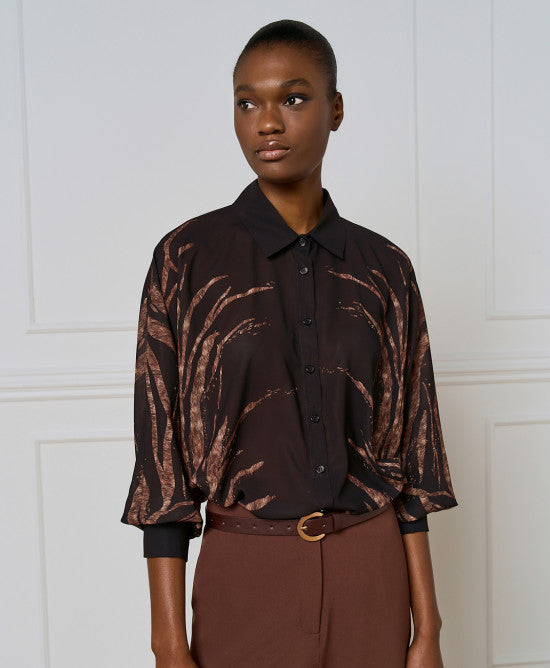 Access Fashion Printed Sheer Multi Blouse