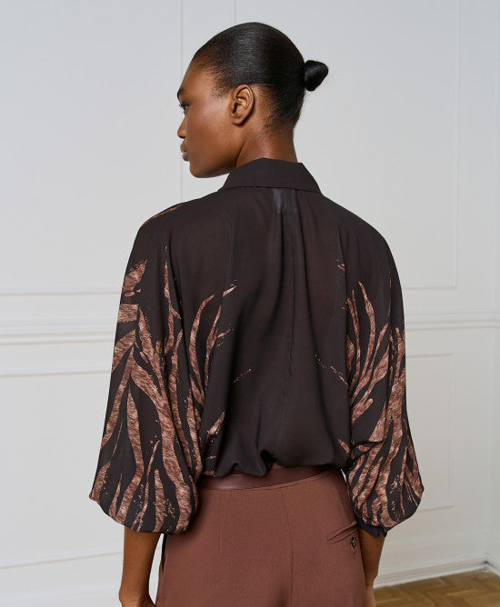 Access Fashion Printed Sheer Multi Blouse