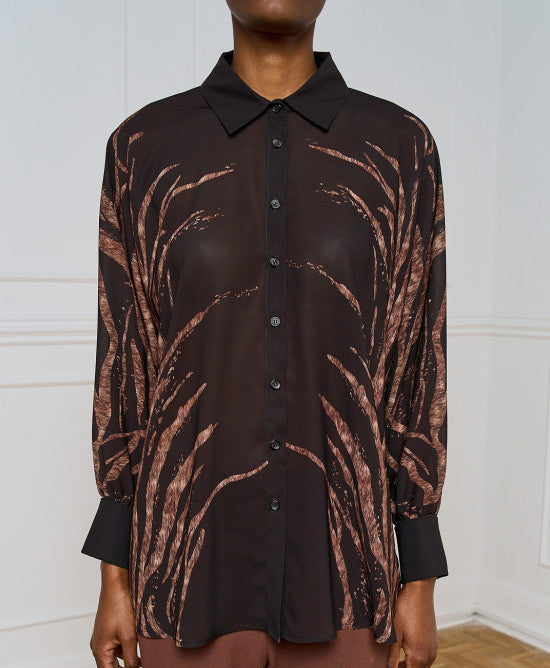 Access Fashion Printed Sheer Multi Blouse