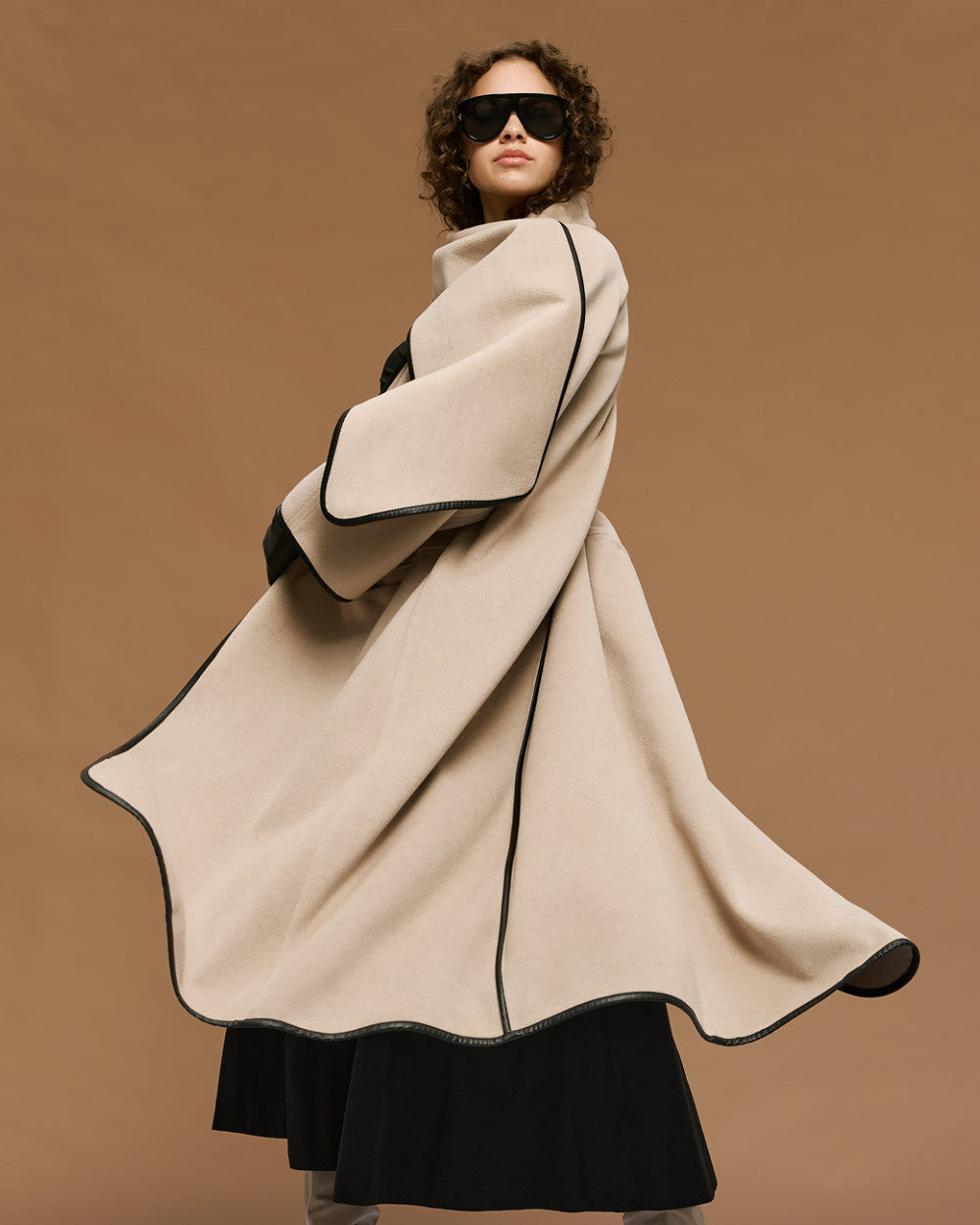 Access Fashion Coat With Scarf