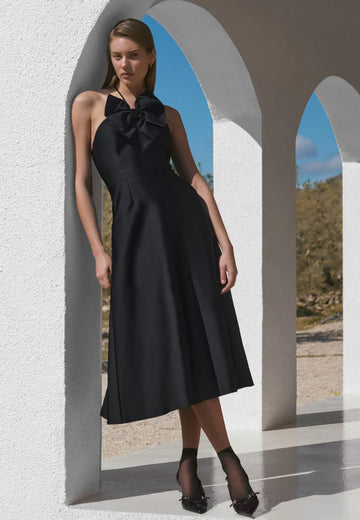 Dea Kudibal Aletta Black Dress With Bow Detail