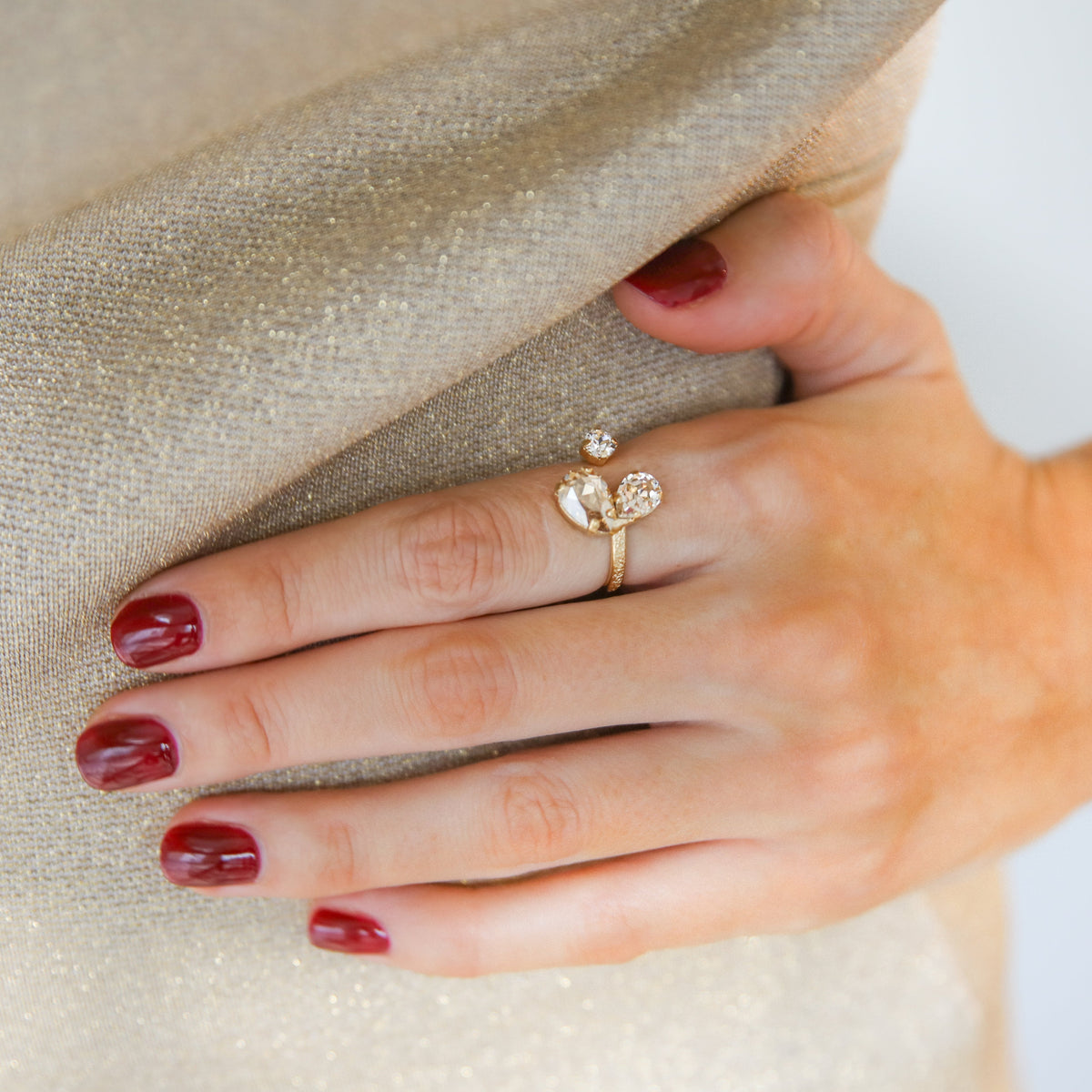 Caroline Svedbom Alisia Ring Gold Golden Combo