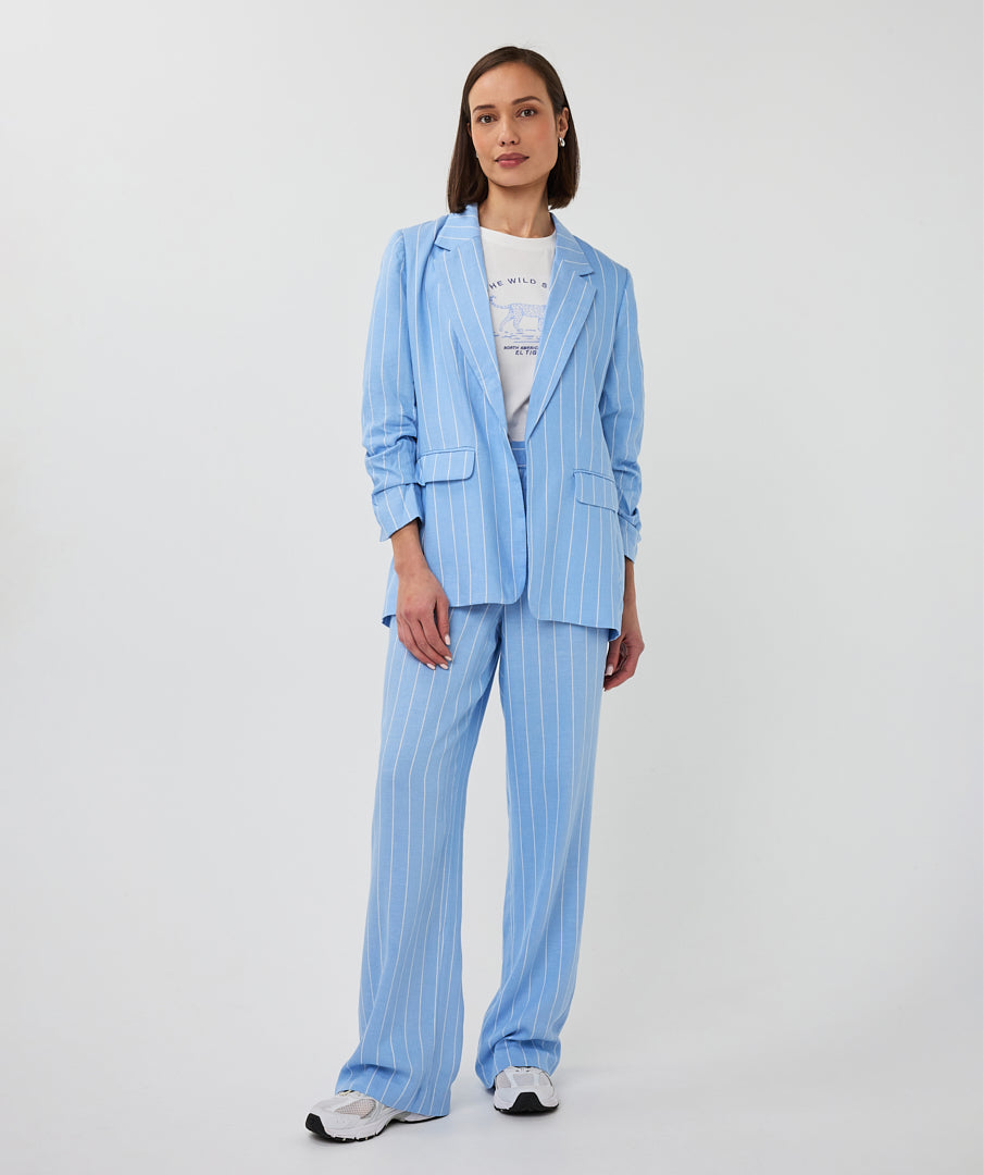 Esqualo Striped Pacific Blue Blazer