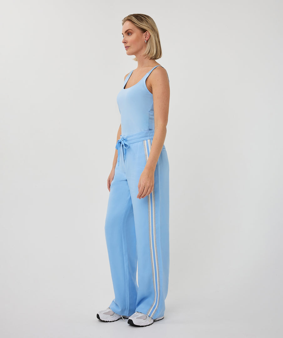 Esqualo Pacific Blue Trousers With Tape Sideseam