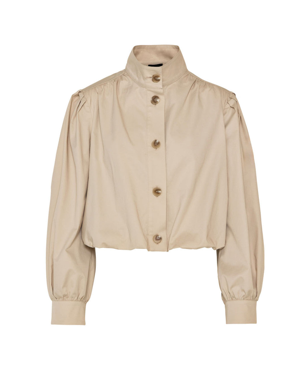 Access Fashion Vanilla Baloon Bomber Jacket With Puffed Sleeve