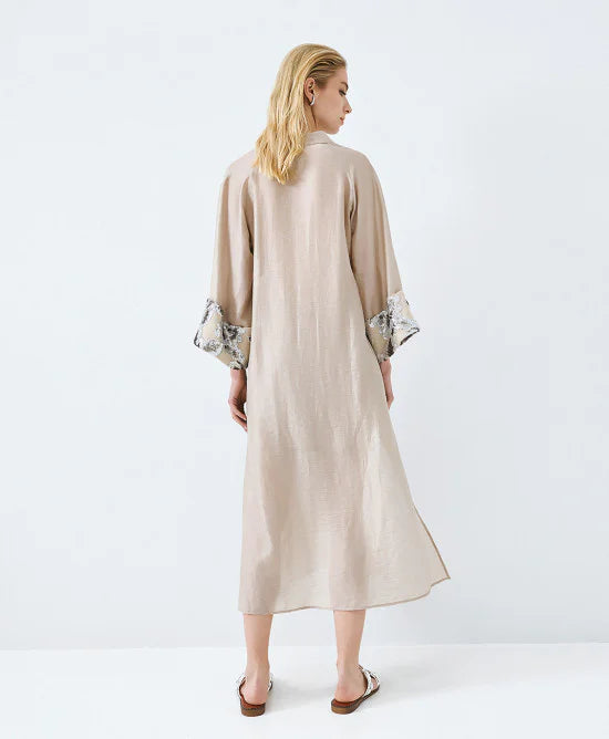 Access Fashion Long Dress With Sequin Detail