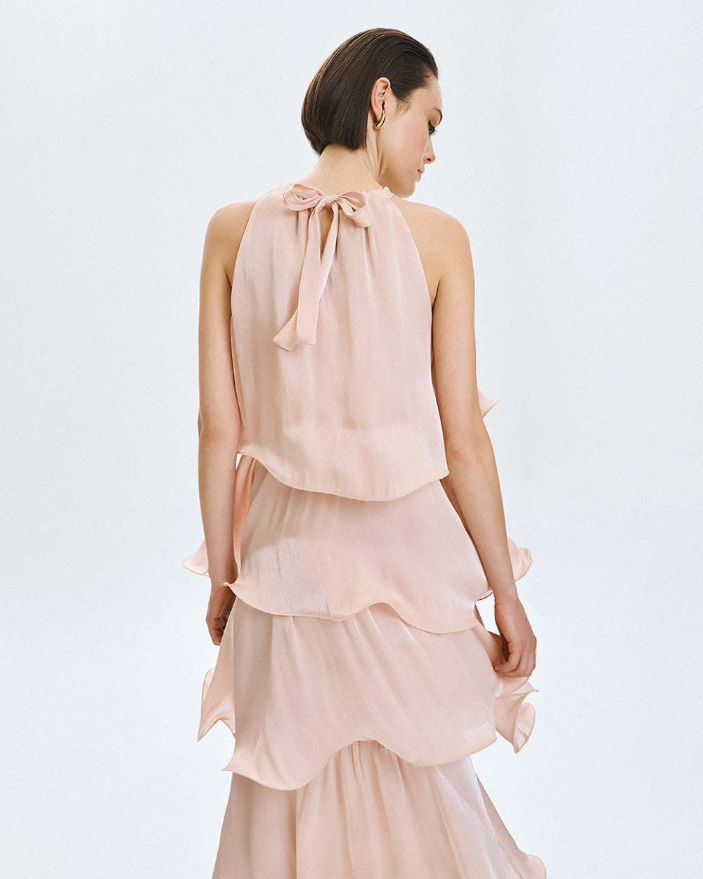 Access Fashion Tiered Romantic Powder Dress