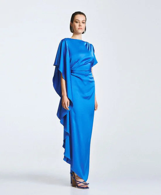 Access Fashion Dramatic Cobalt Blue Dress