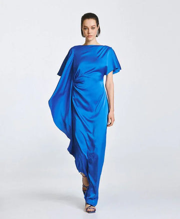 Access Fashion Dramatic Cobalt Blue Dress