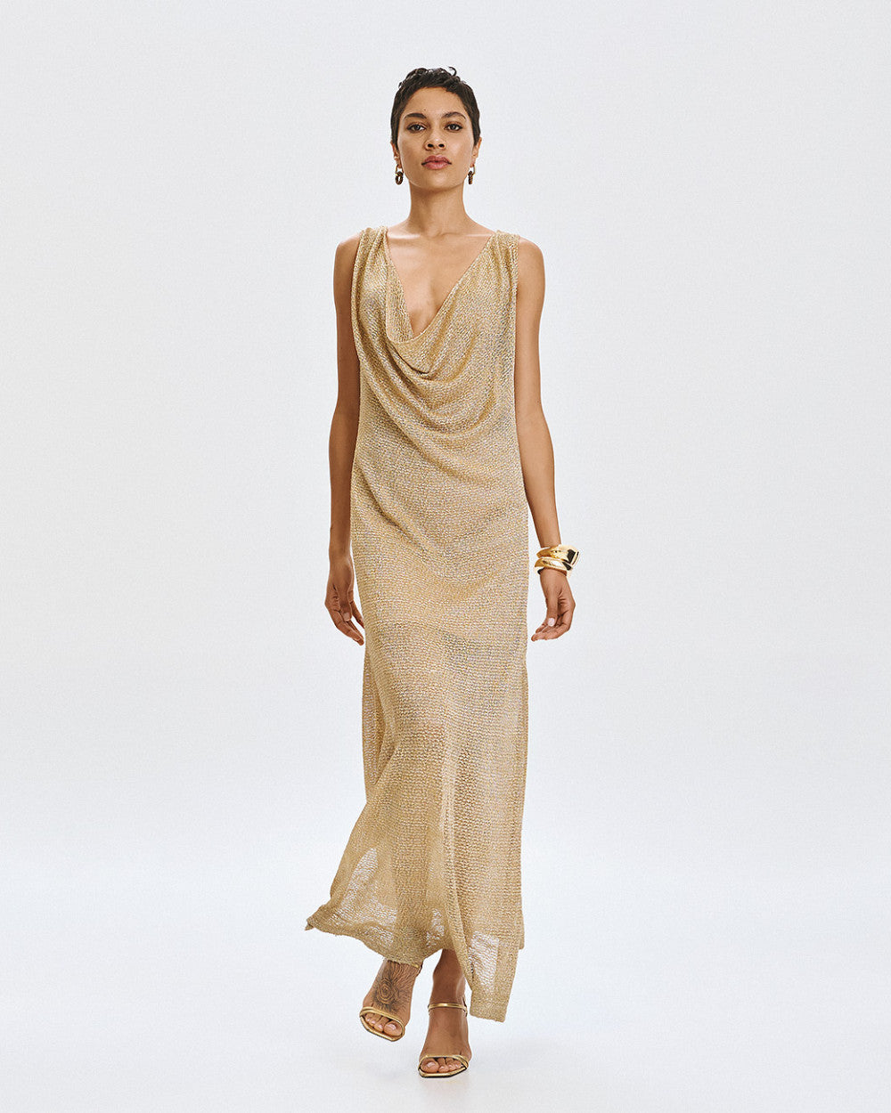 Access Fashion Gold Dress