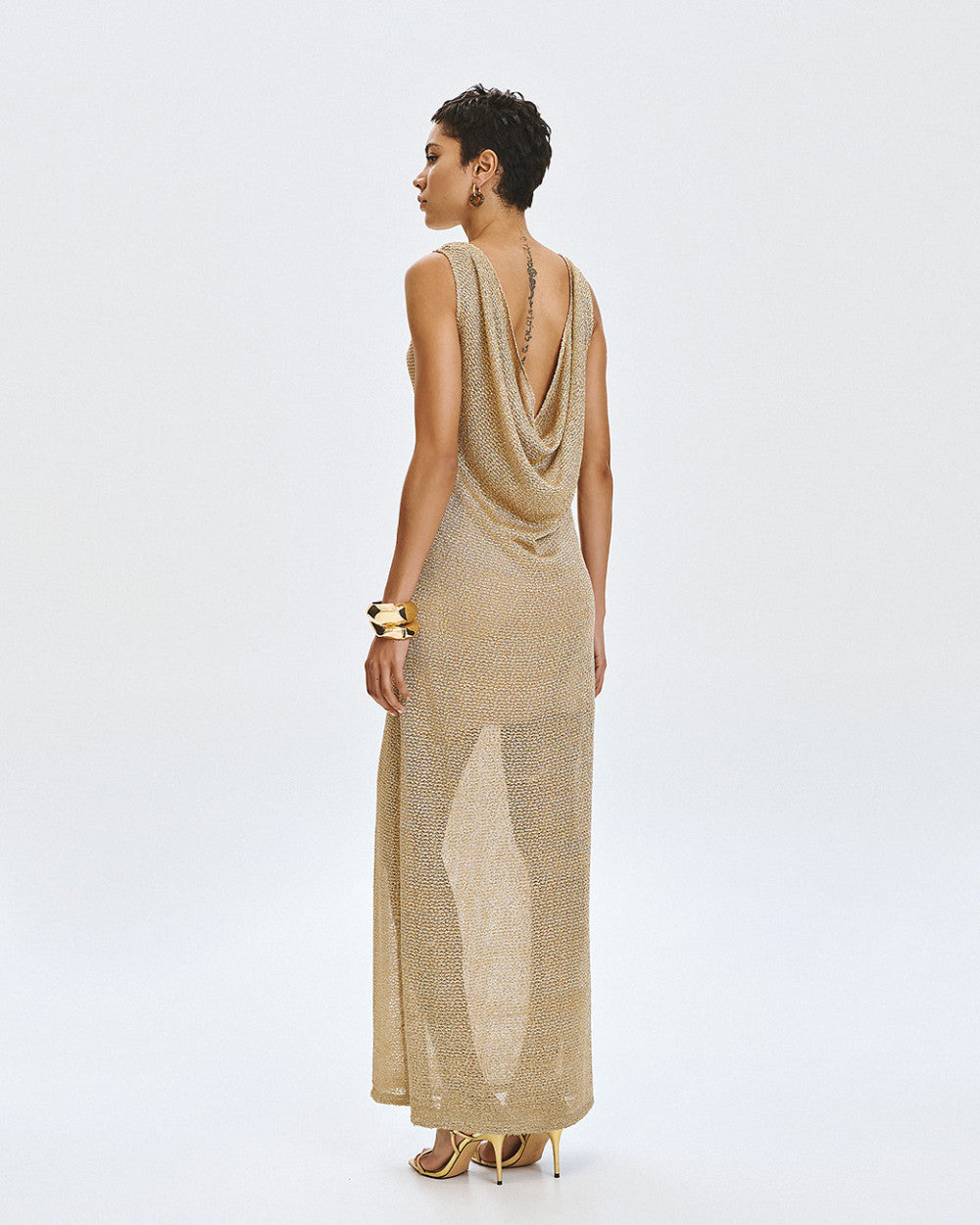 Access Fashion Gold Dress