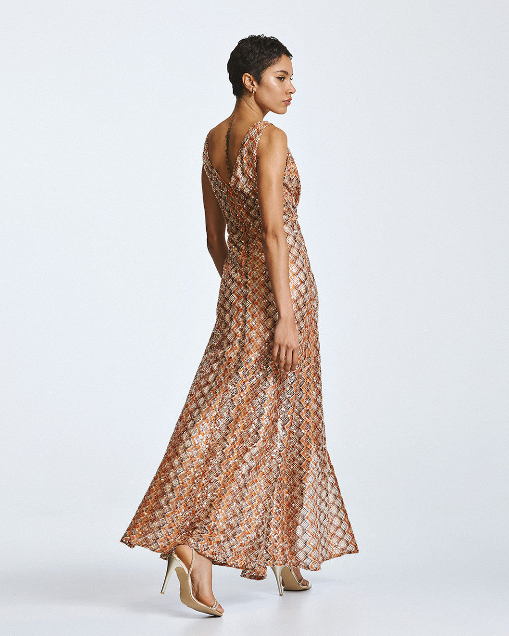 Access Fashion Printed Maxi Dress With Twist Detail