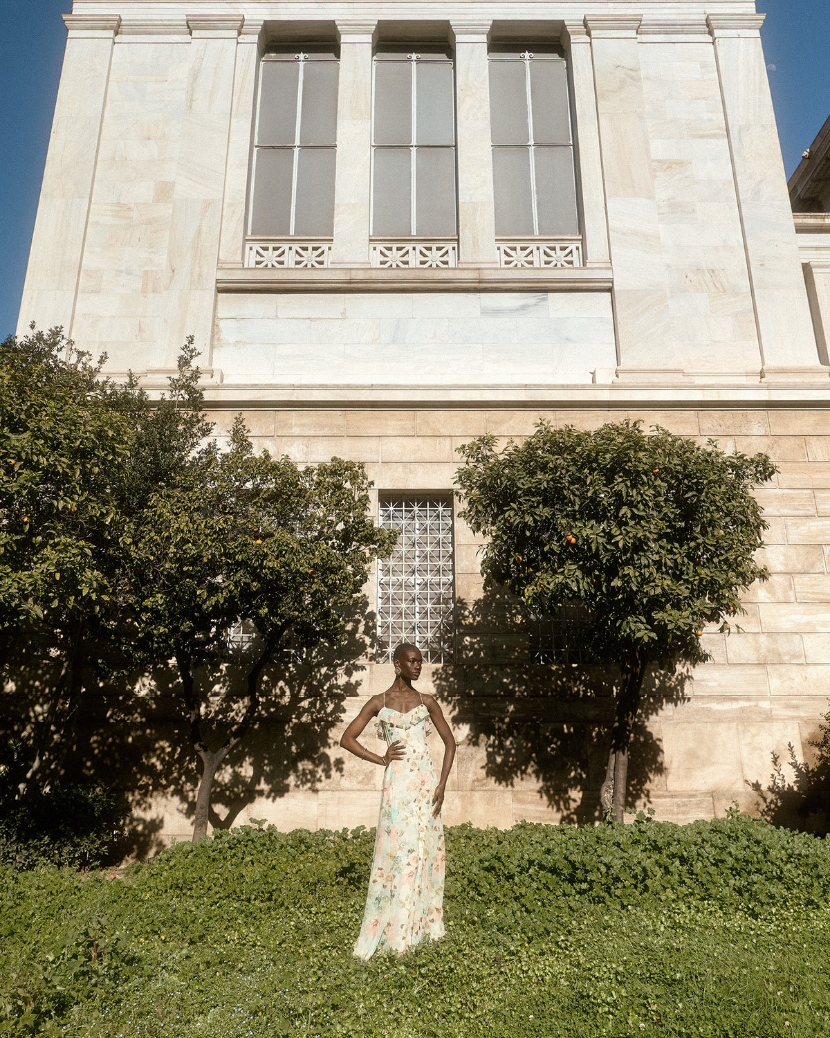 Access Fashion Green Ruffle Floral Dress