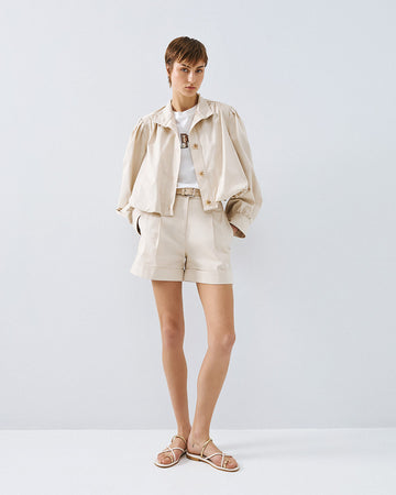 Access Fashion Vanilla/Beige Tailored Shorts