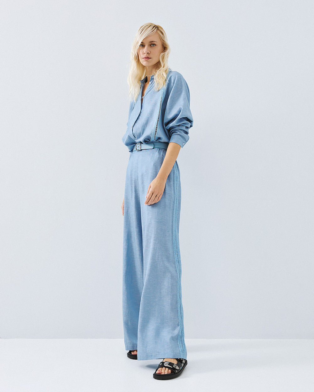 Access Fashion Steel Blue Trousers