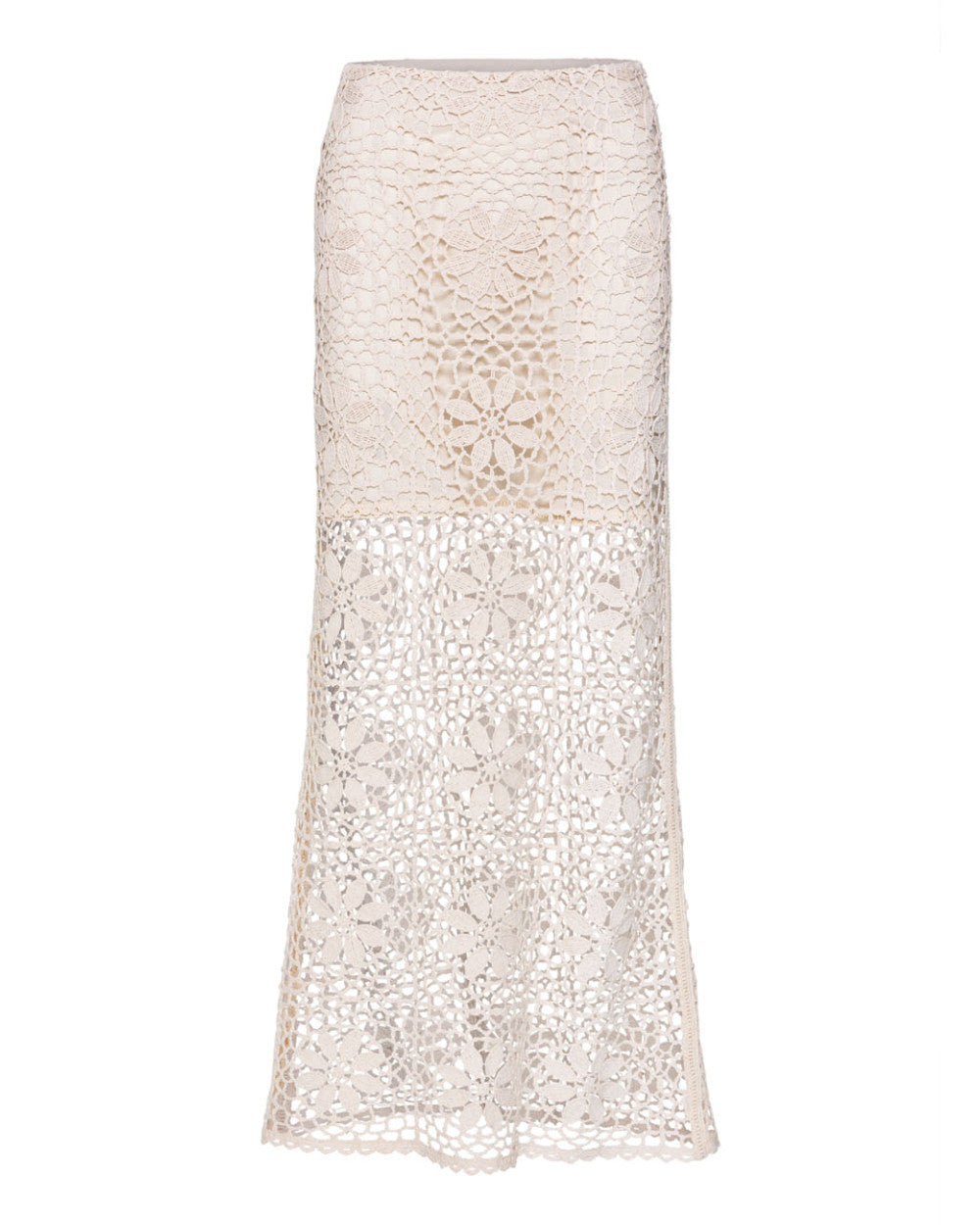 Access Fashion Cotton Sand Lace Skirt