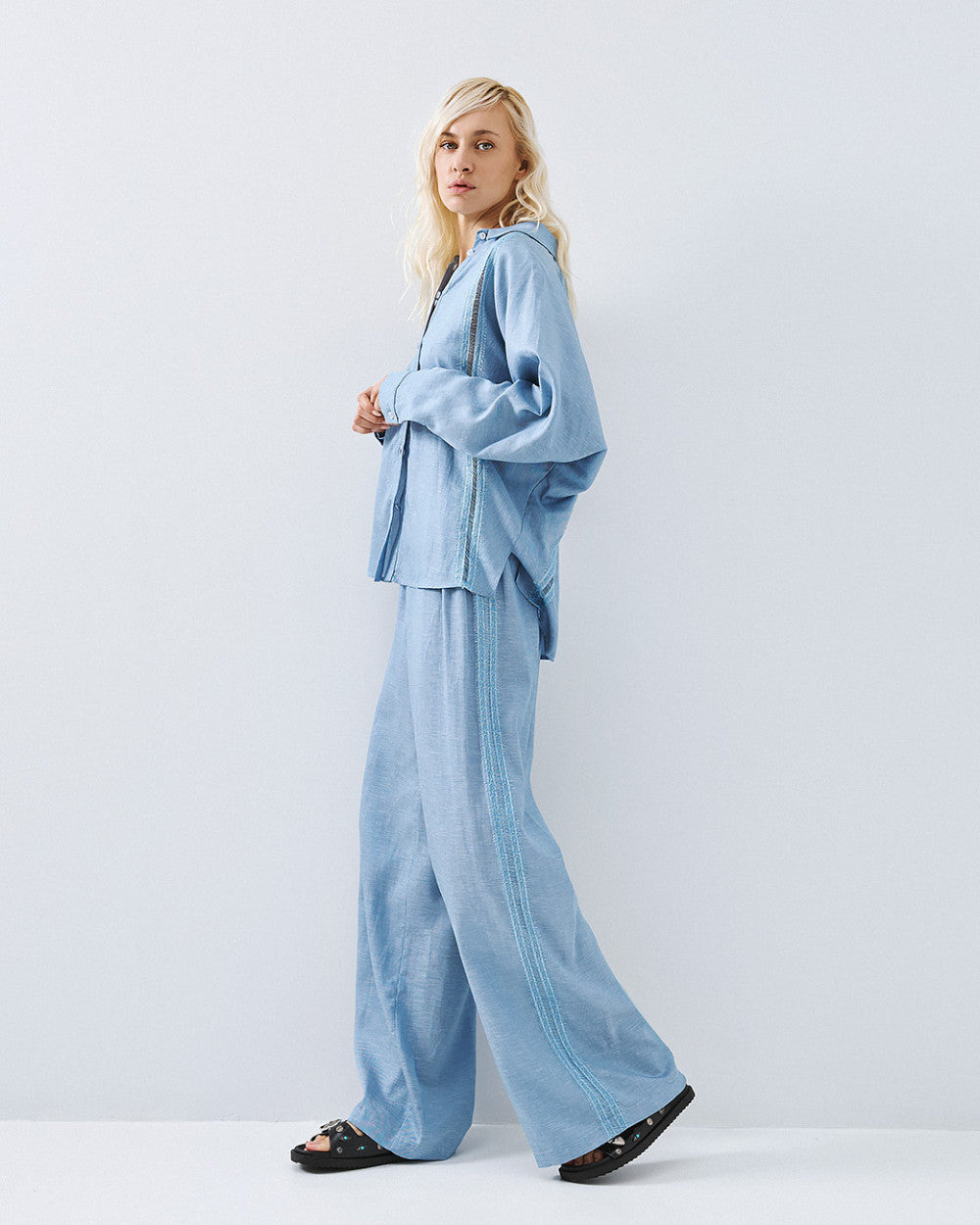 Access Fashion Steel Blue Shirt