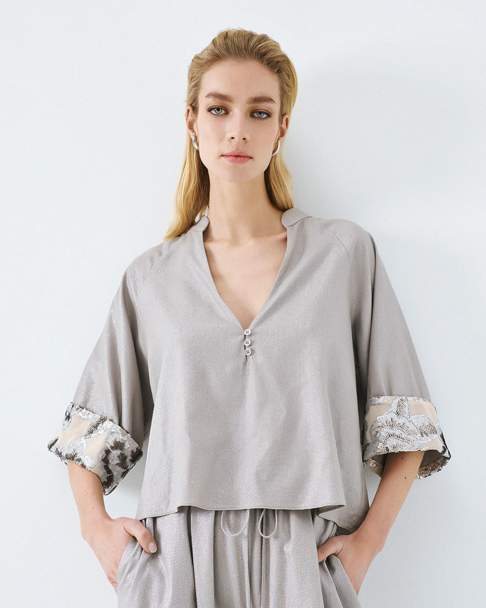 Access Fashion Silver Blouse