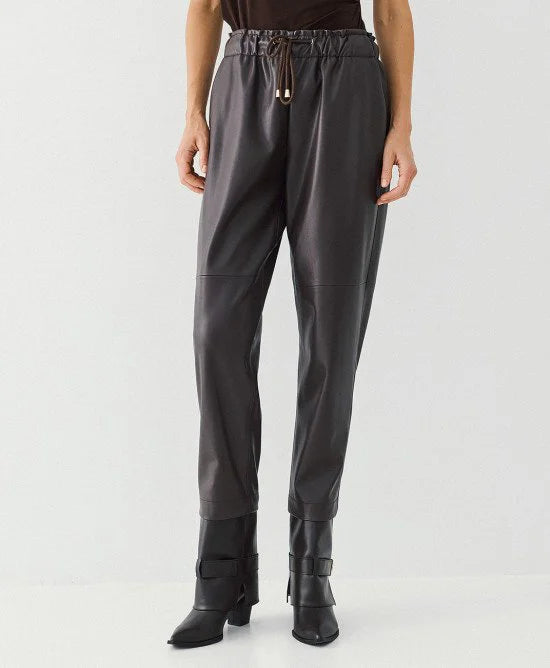 Access Fashion Coffee Faux Trousers