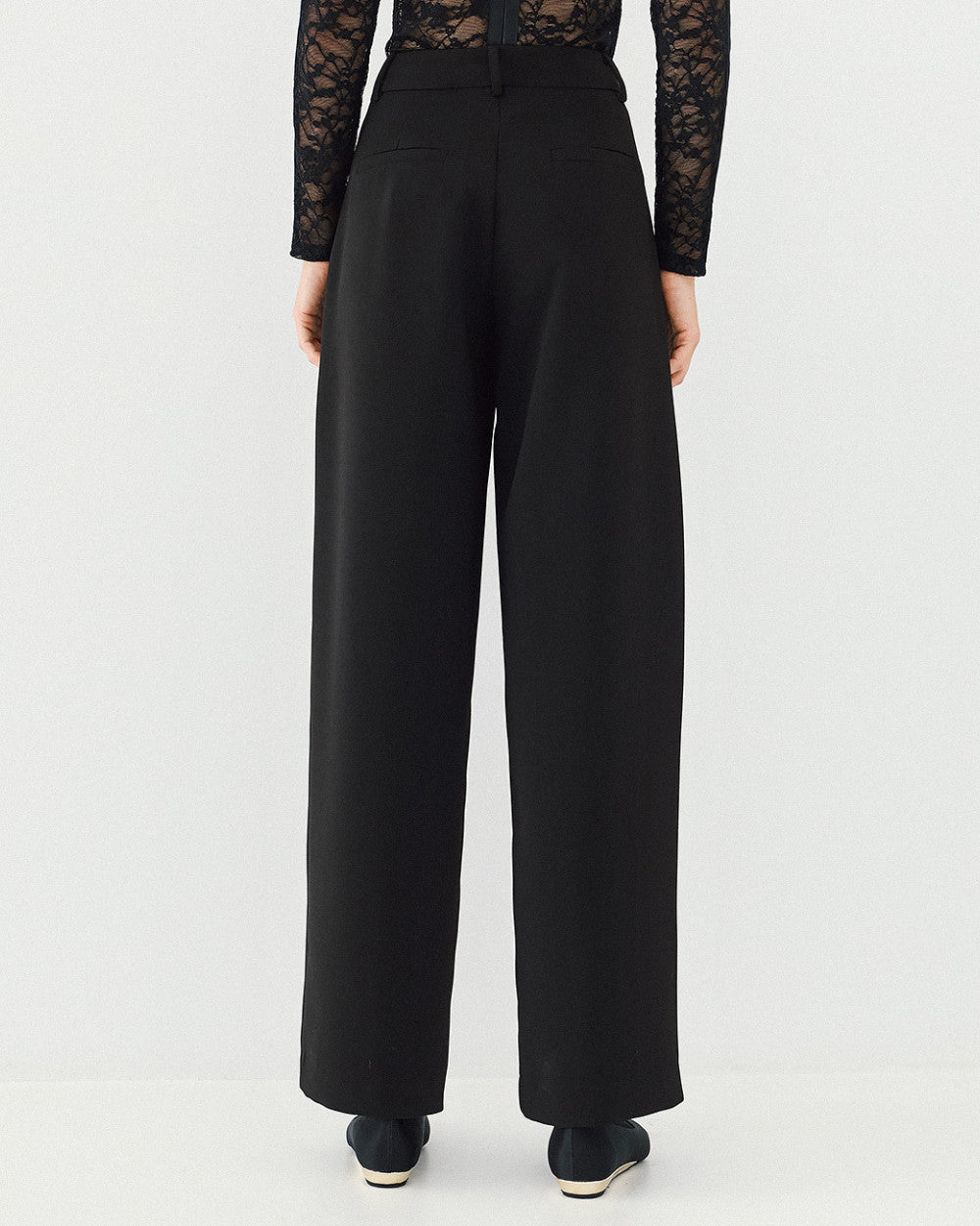 Access Fashion Black Trouser With Satin
