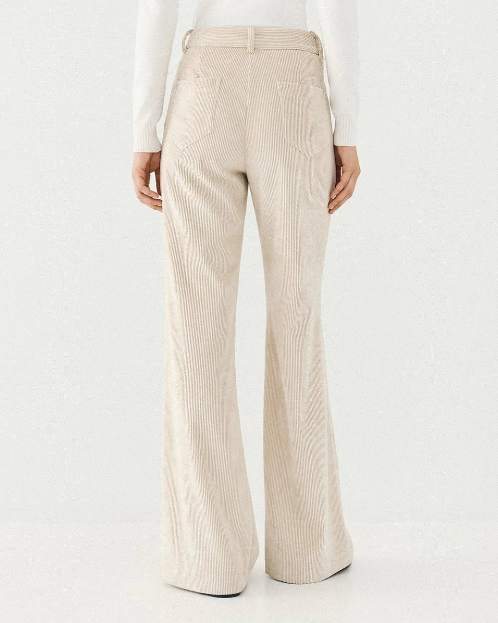 Access Fashion Cream Corduroy Pants