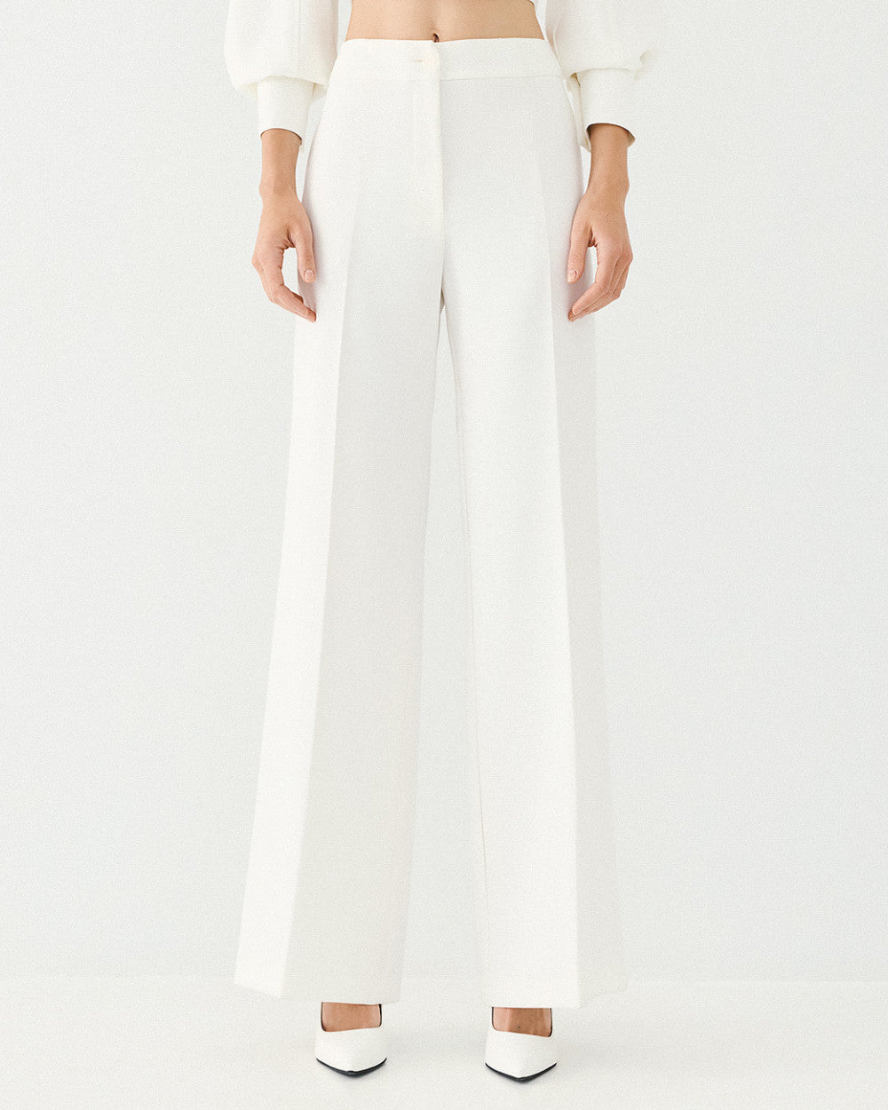 Access Fashion White Trousers