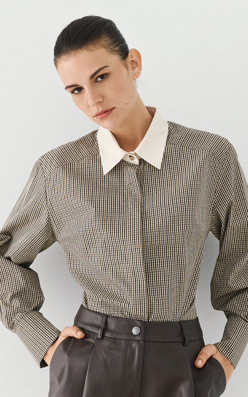 Access Fashion Checked Organic Cotton Shirt